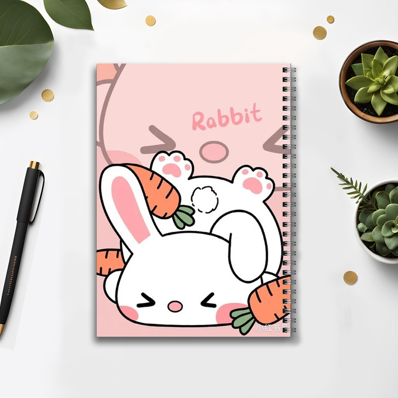 دفتر مشق 80 برگ بامبیلیپ طرح خرگوش و هویج کد 5021752