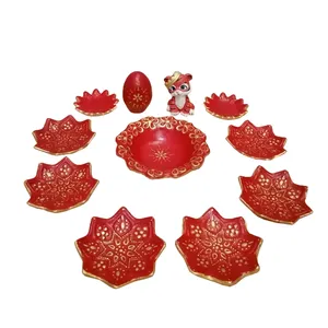 مجموعه ظروف هفت سین 11 پارچه مدل یاقوت کد 1400