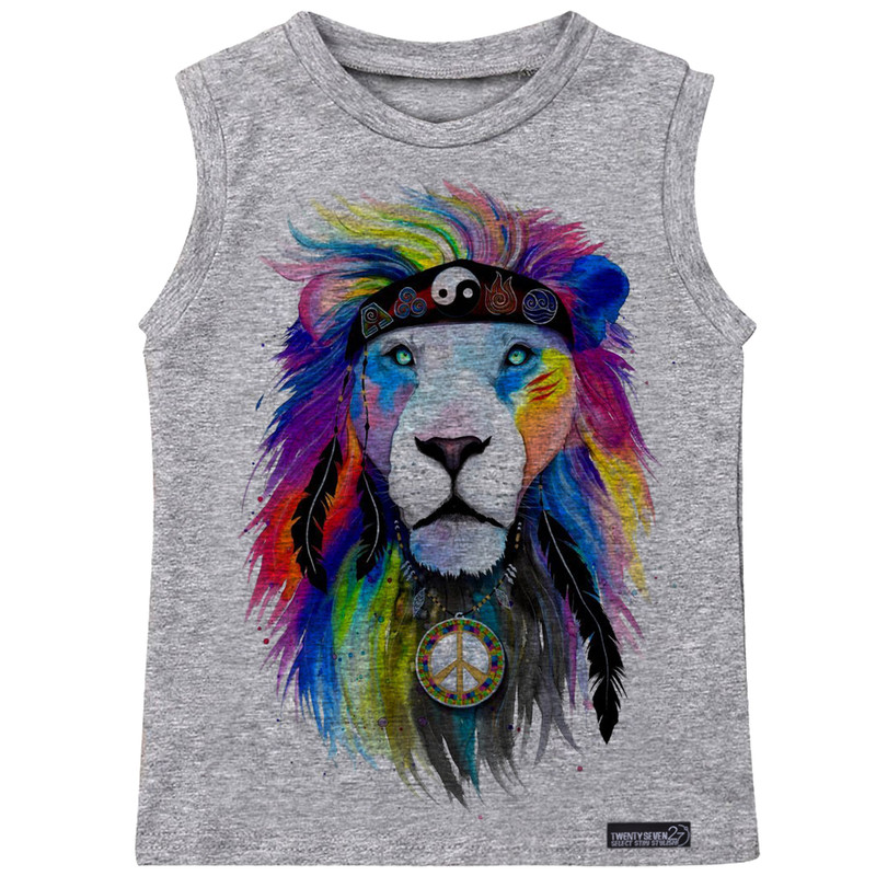 تاپ پسرانه 27 مدل Lion Peaceful کد MH585