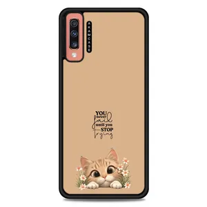 AKAM AMC-WSGA70-ANIMALS QOUTES-17 Cover For Samsung Galaxy A70