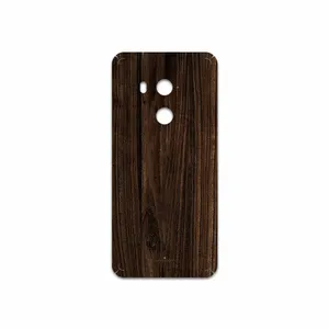 MAHOOT Dark Walnut Wood Cover Sticker for HTC U11 Plus