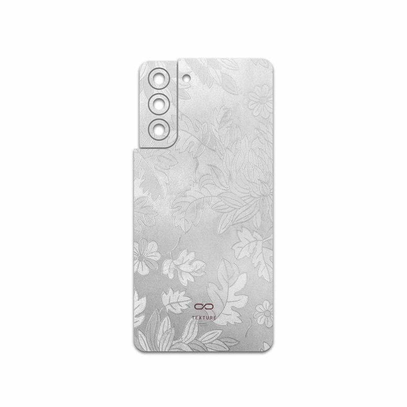 برچسب پوششی ماهوت مدل Silver-Wildflower مناسب برای گوشی موبایل سامسونگ Galaxy S21 5G