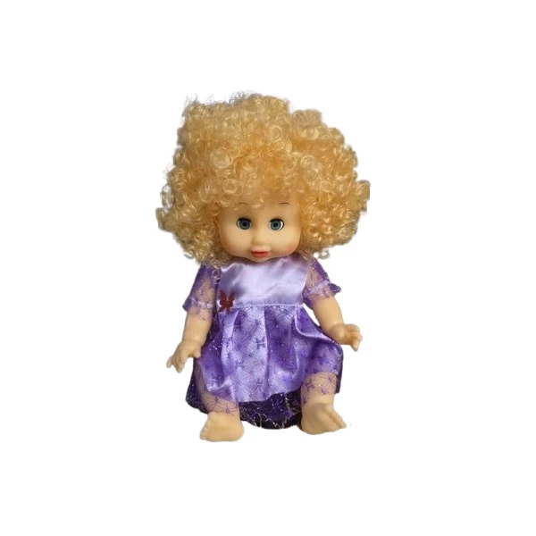 عروسک دختر مو طلایی مدل 0725 ارتفاع 25 طول 20 سانتی متر