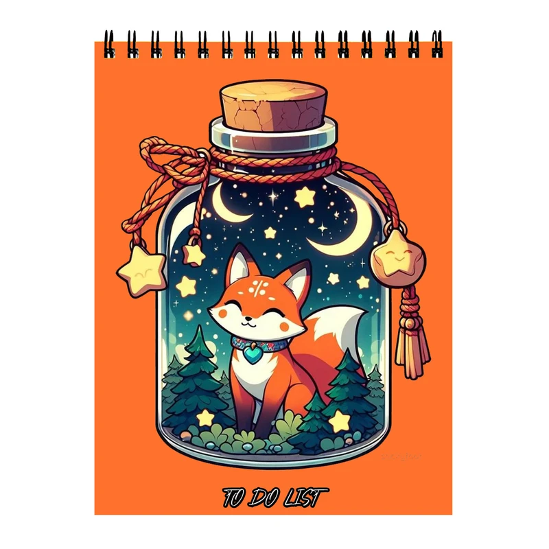 دفتر برنامه ریزی 60 برگ طرح روباه شازده کوچولو کد 38