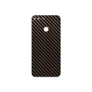 MAHOOT Glossy-Brown-Fiber Cover Sticker for Honor 9 Lite