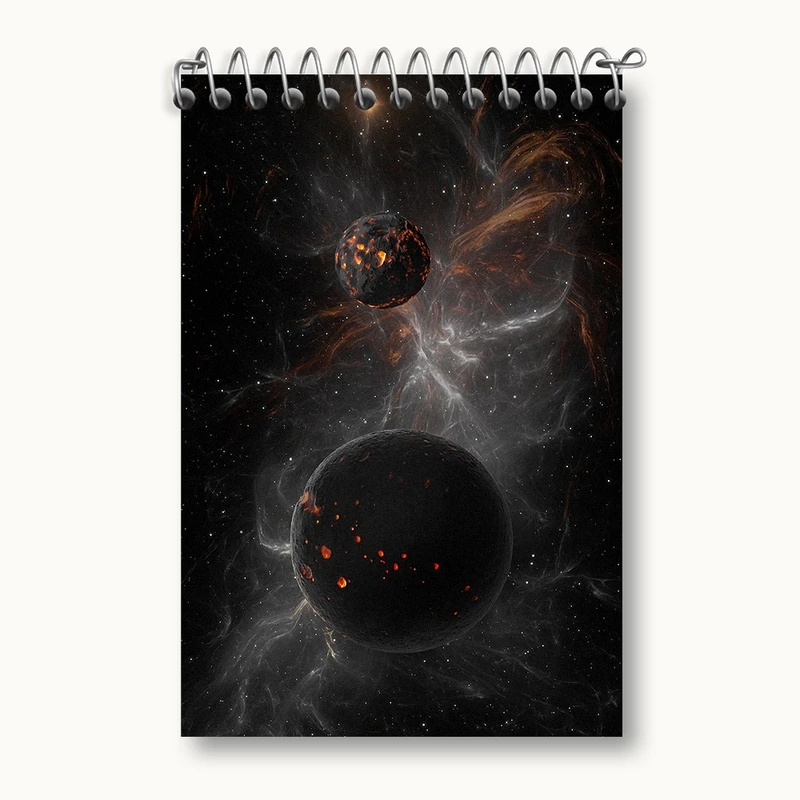 دفتر یادداشت 50 برگ خندالو مدل کهکشان کد F250