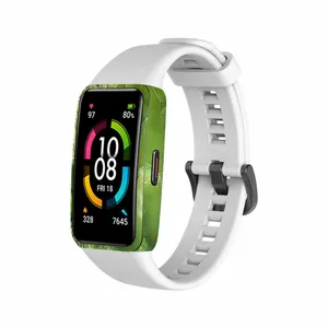 MAHOOT Green-Crystal-Marble Cover Sticker for Huawei band 6 Smartwatch