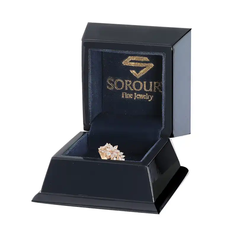 انگشتر طلا 18 عیار زنانه جواهری سُروری مدل 15359