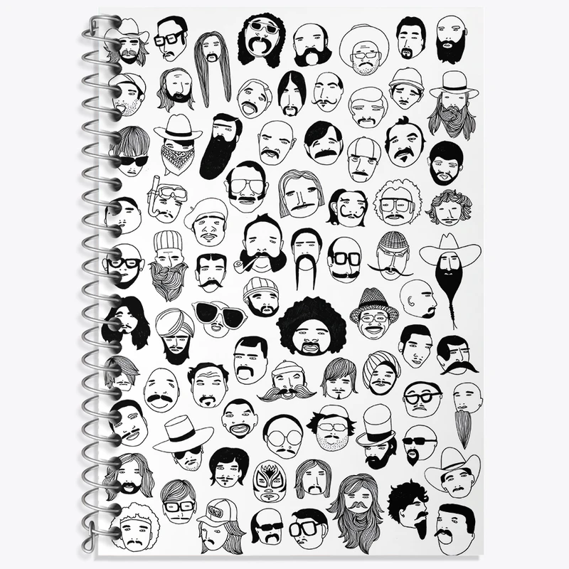 دفتر لغت 50 برگ خندالو طرح چهره ها کد N3211