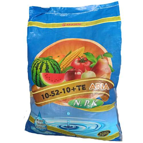 کود فسفر بالا همراه با عناصر ریز مغذی اریا شیمی مدل 10-52-10 وزن 10 کیلوگرم