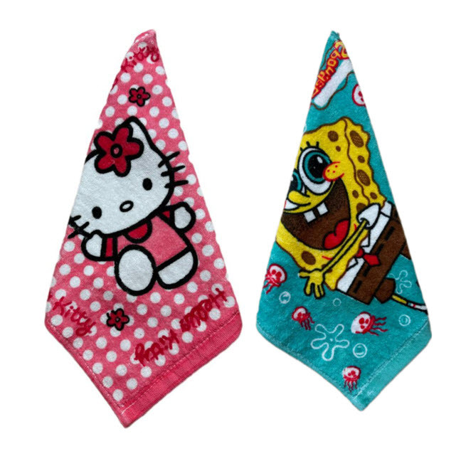 حوله دست و صورت مدل عروسکی سایز 30x30 سانتی متر مجموعه دو عددی