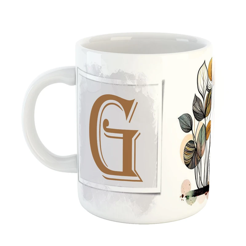 ماگ پاد افرین مدل فانتزی طرح حرف G کد 3