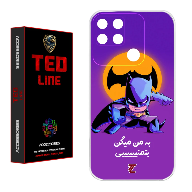 کاور تد لاین طرح بتمن کد 1105 مناسب برای گوشی موبایل شیائومی Redmi 10A / 9C