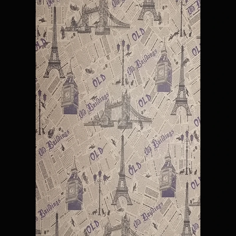 عکس شماره 9 : کاغذ کادو مدل newspaper مجموعه 10 عددی