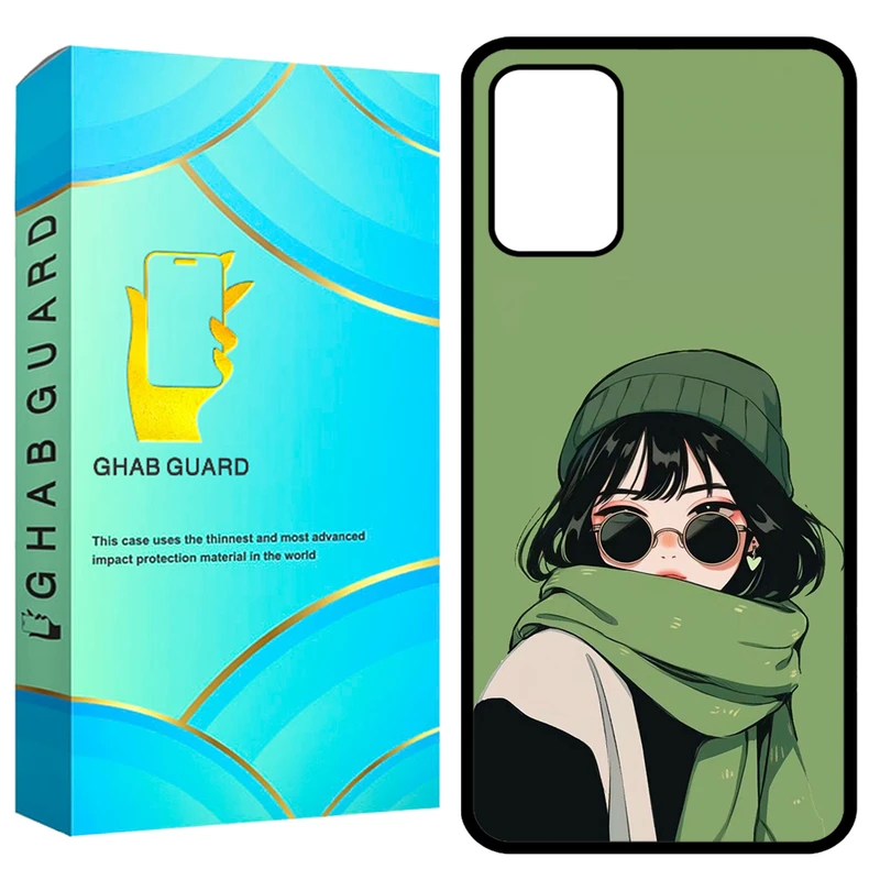 کاور قاب گارد طرح دختر مدل GCHPA324 مناسب برای گوشی موبایل سامسونگ Galaxy A32 4G 