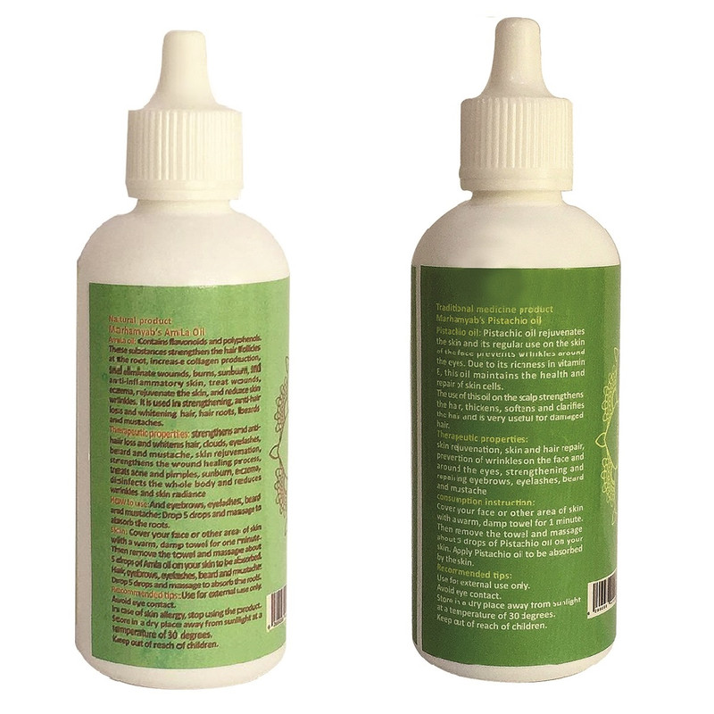 روغن تقویت کننده مو، مژه و ابرو مرهم یاب مدل پسته و آمله حجم 80 میلی لیتر مجموعه 2 عددی روغن تقویت کننده مو، مژه و ابرو مرهم یاب مدل پسته و آمله حجم 80 میلی لیتر مجموعه 2 عددی
