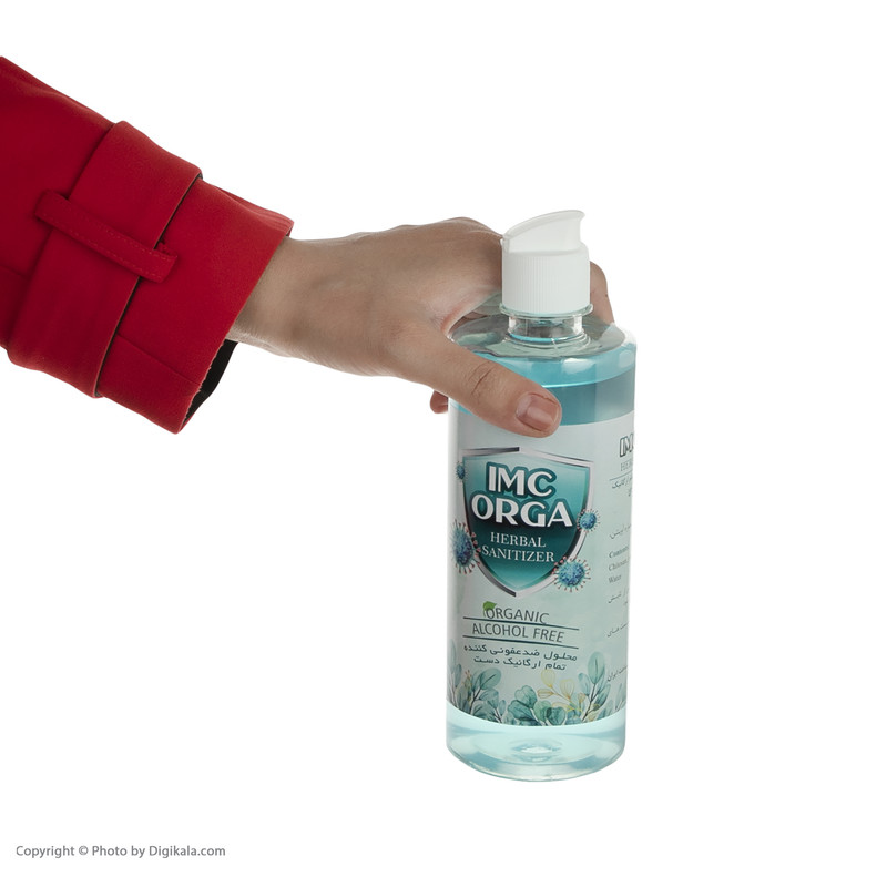 محلول ضد عفونی کننده دست ای ام سی اورگا کد 001-500 حجم 500 میلی‌لیتر