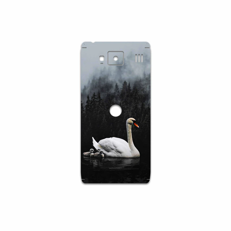 برچسب پوششی ماهوت مدل Swan Lake مناسب برای گوشی موبایل موتورولا Droid Razr HD