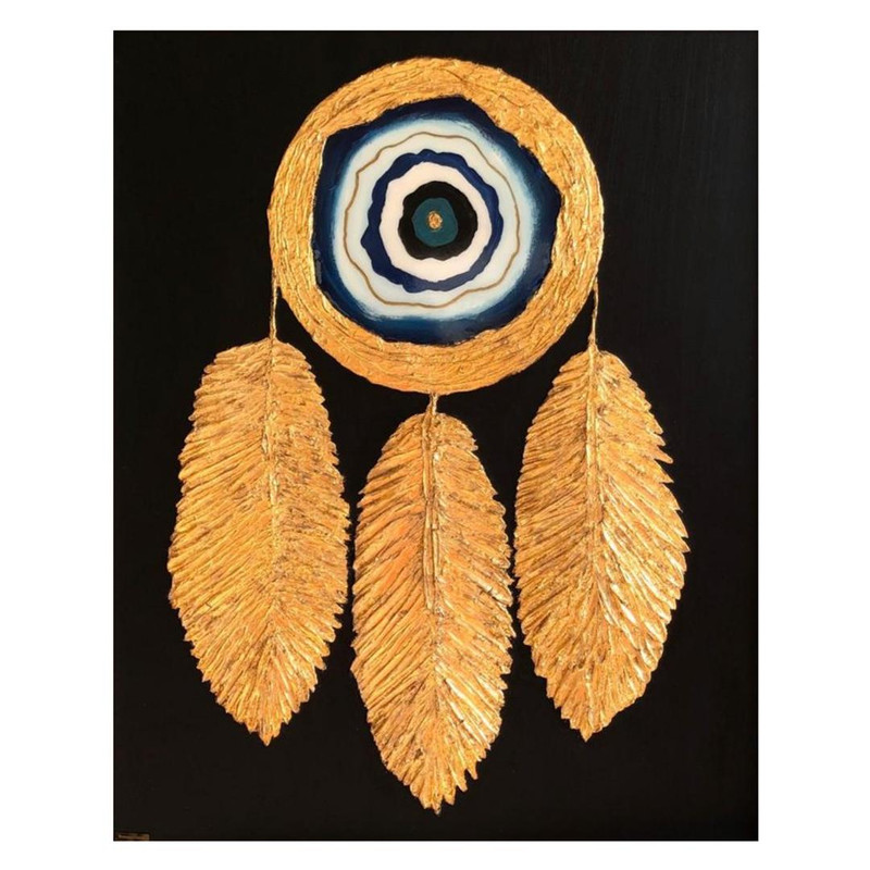 تابلو ورق طلا کد R01