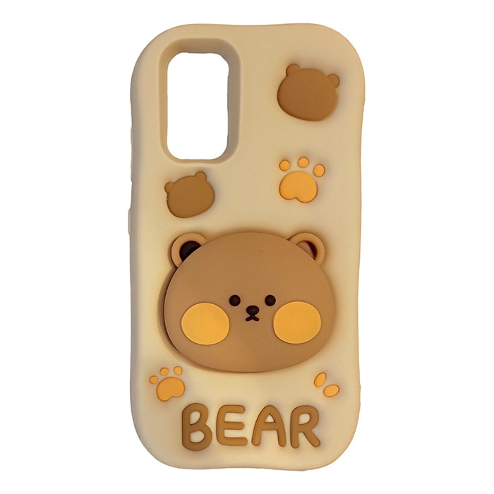 کاور طرح BEAR خرس استند شو مناسب برای گوشی موبایل سامسونگ Galaxy S23 ULTRA