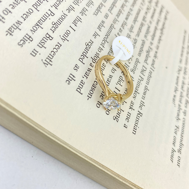 انگشتر زنانه ژوپینگ مدل تک نگین کد R4134