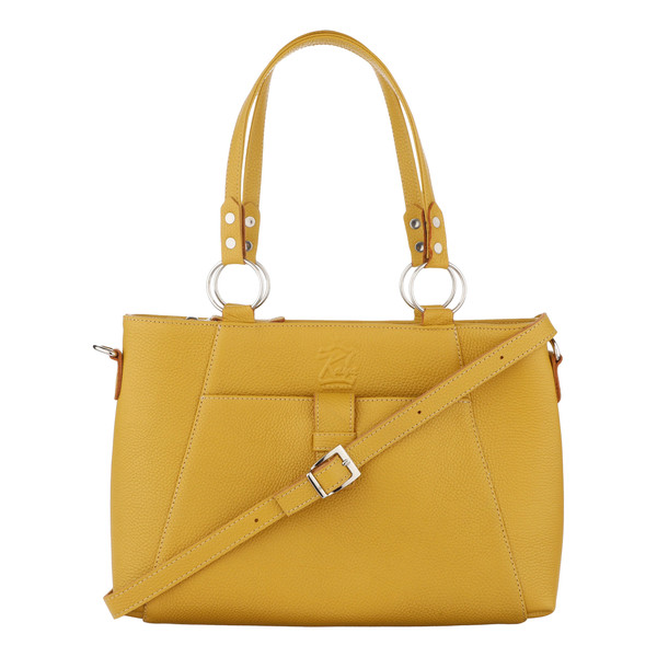 کیف دستی زنانه کایا چرم مدل K520-yellow