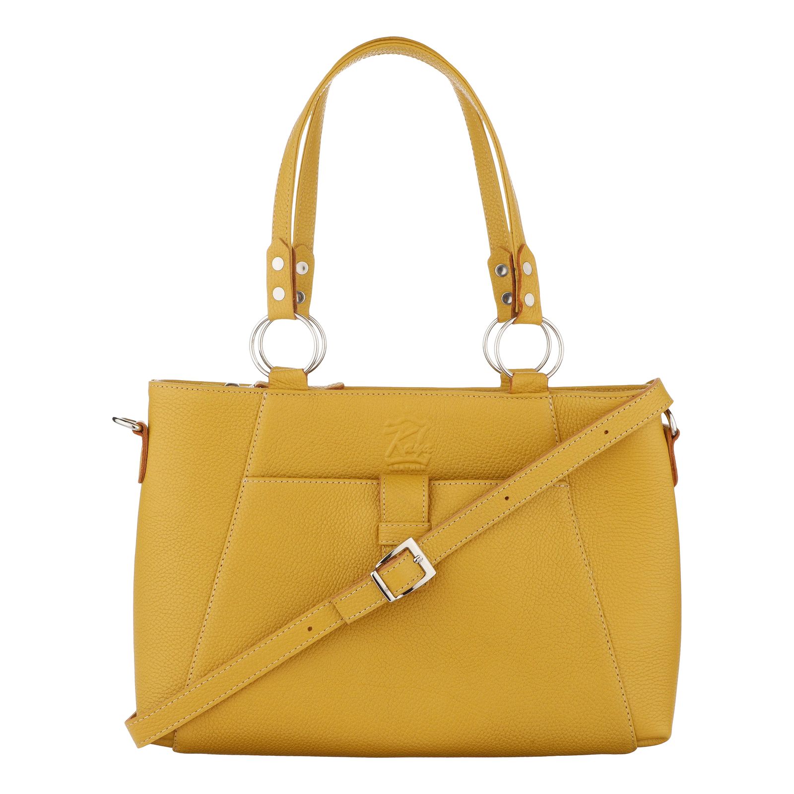 کیف دستی زنانه کایا چرم مدل K520-yellow -  - 1