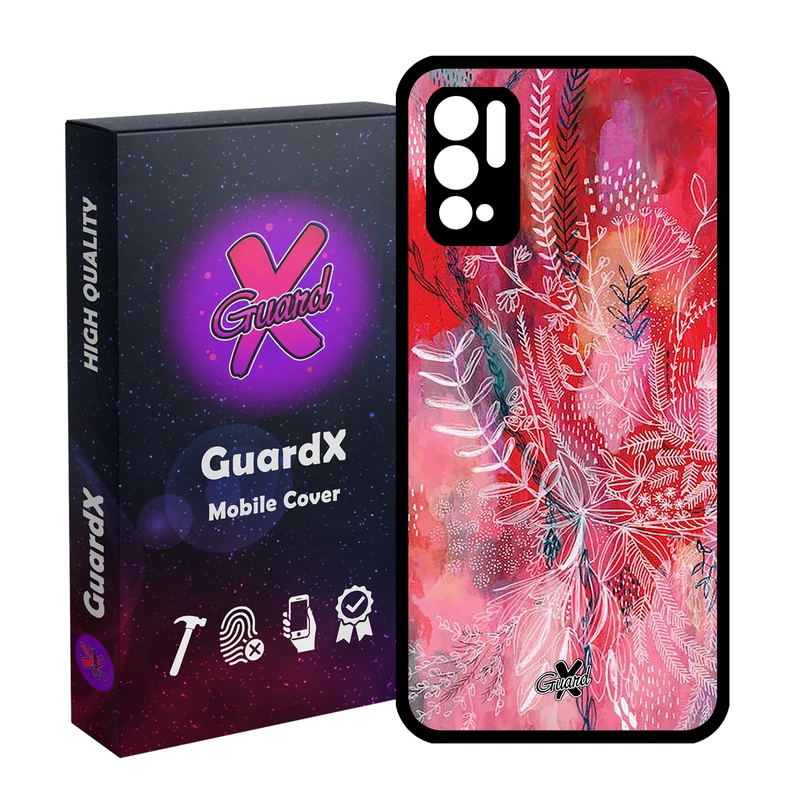 کاور گارد ایکس طرح گل مدل Glass10282 مناسب برای گوشی موبایل شیائومی Redmi Note 10 5G / Poco M3 Pro