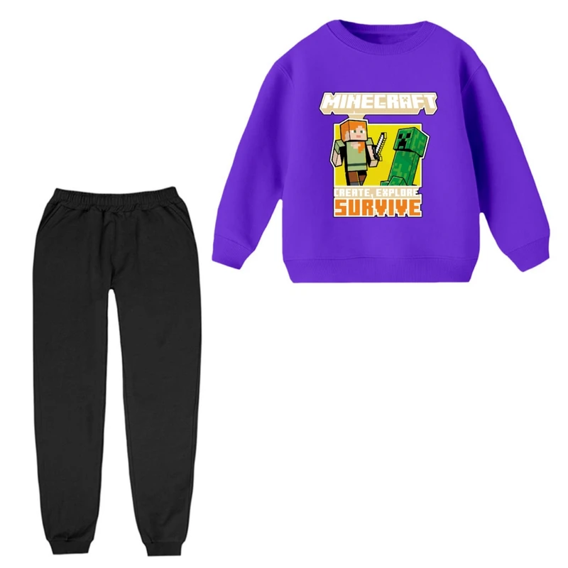 ست سویشرت و شلوار مدل ماینکرفت کد 04 