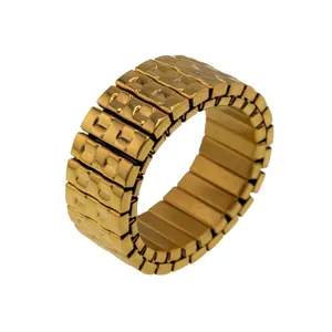 انگشتر مردانه داتینو مدل بند ساعت طلایی