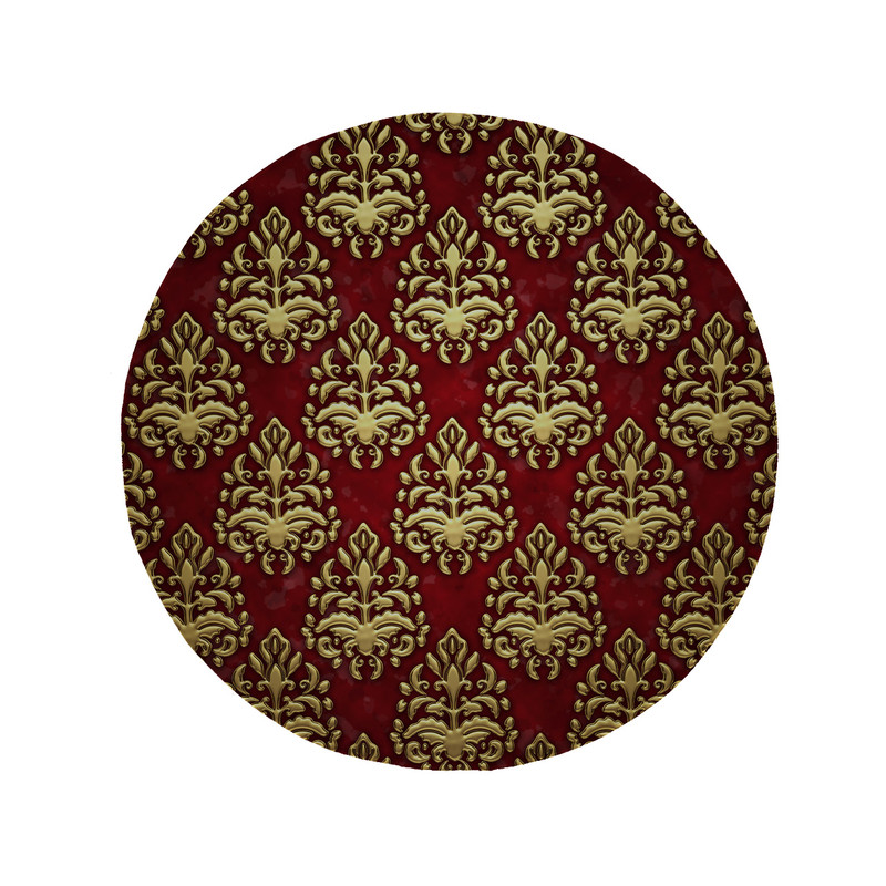 پادری مدل دایره طرح کلاسیک کد 5866 سایز 90 × 90 سانتی متر 