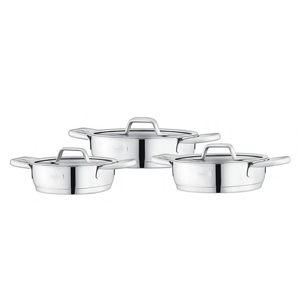 سرویس تابه استیل 6 پارچه مادام کوکو مدل Luna Shallow Pan Set 