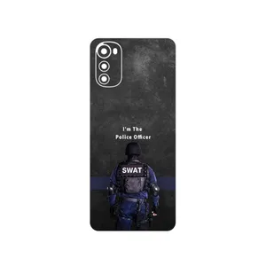 MAHOOT Police Officer Cover Sticker for Motorola Moto E32s