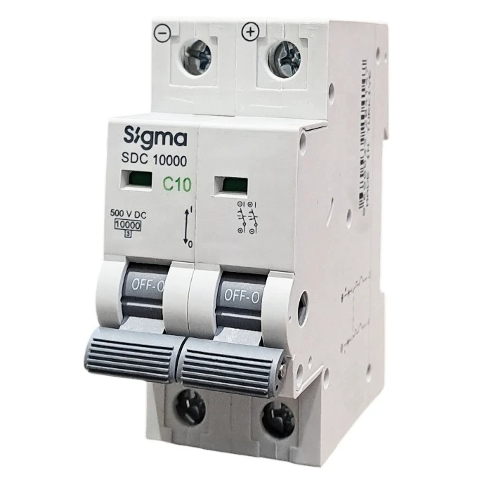 فیوز مینیاتوری دوپل 10 آمپر سیگما مدل DC 