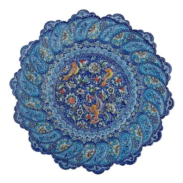 بشقاب میناکاری کد B1090