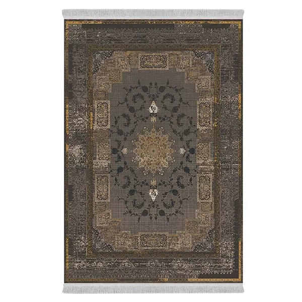 فرش پارچه‌ای دفه مدل فرشینه طرح مدرن کد 401