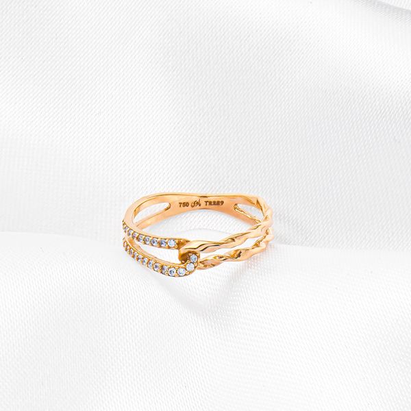 انگشتر طلا 18 عیار زنانه ماوی گالری مدل دلبر ناز - - 3