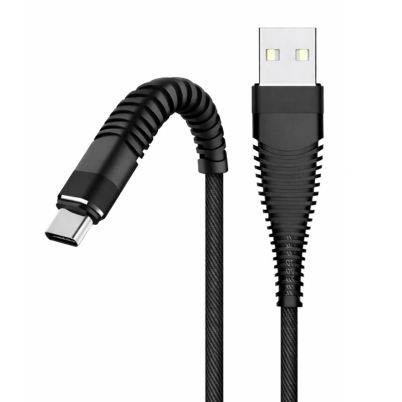 کابل تبدیل USB به USB-C باسئوس مدلPowerFlex-H1 طول 1 متر