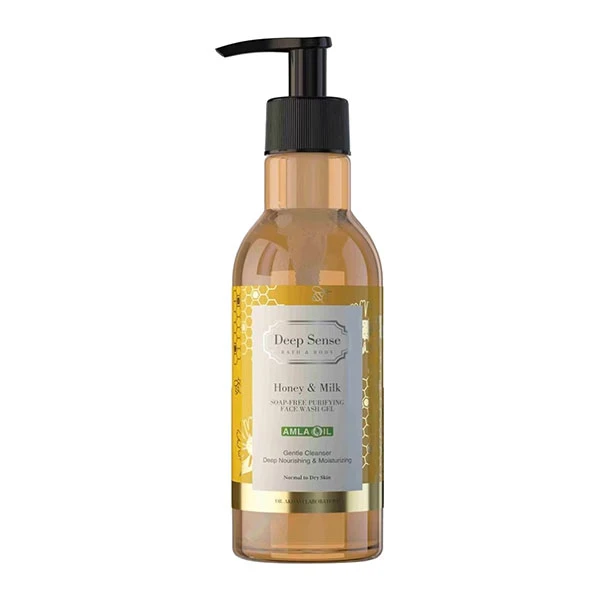 ژل شست‌وشوی صورت دیپ سنس مدل Honey And Milk مناسب برای انواع پوست حجم 250 میلی‌لیتر