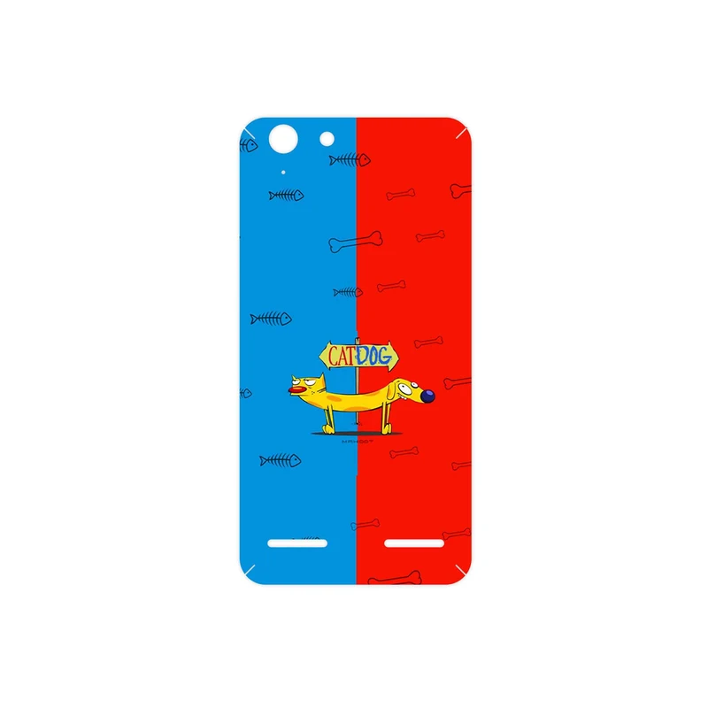 برچسب پوششی ماهوت مدل CatDog مناسب برای گوشی موبایل لنوو Vibe K5 Plus