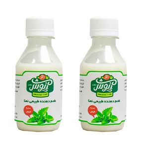 طعم دهنده طبیعی نعنا طعم آنوش - 120 میلی لیتر بسته 2 عددی