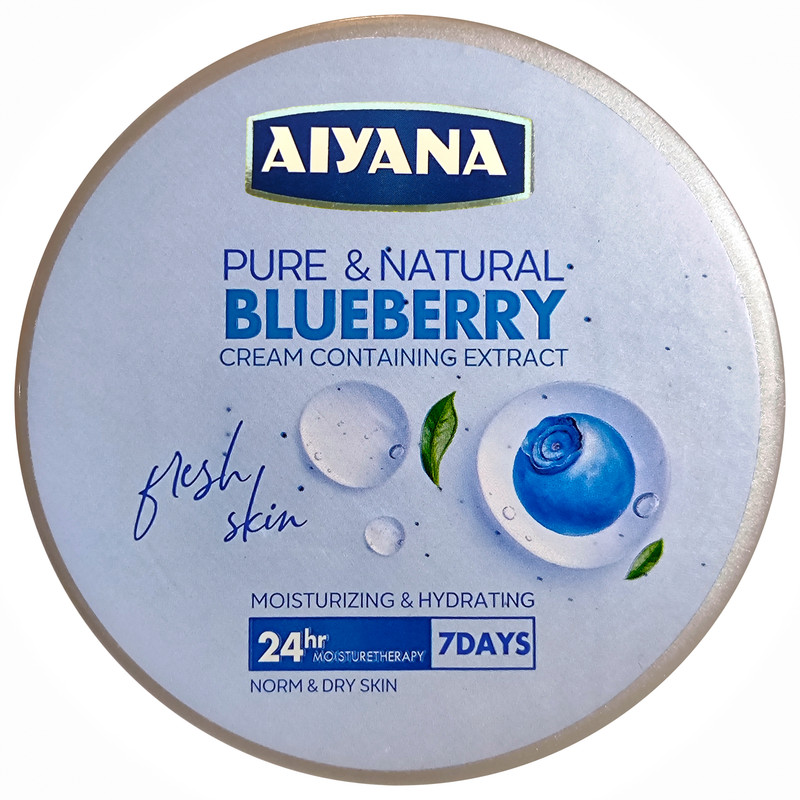 کرم آبرسان آیانا مدل بلوبری حجم 250 میلی لیتر کرم آبرسان آیانا مدل بلوبری حجم 250 میلی لیتر