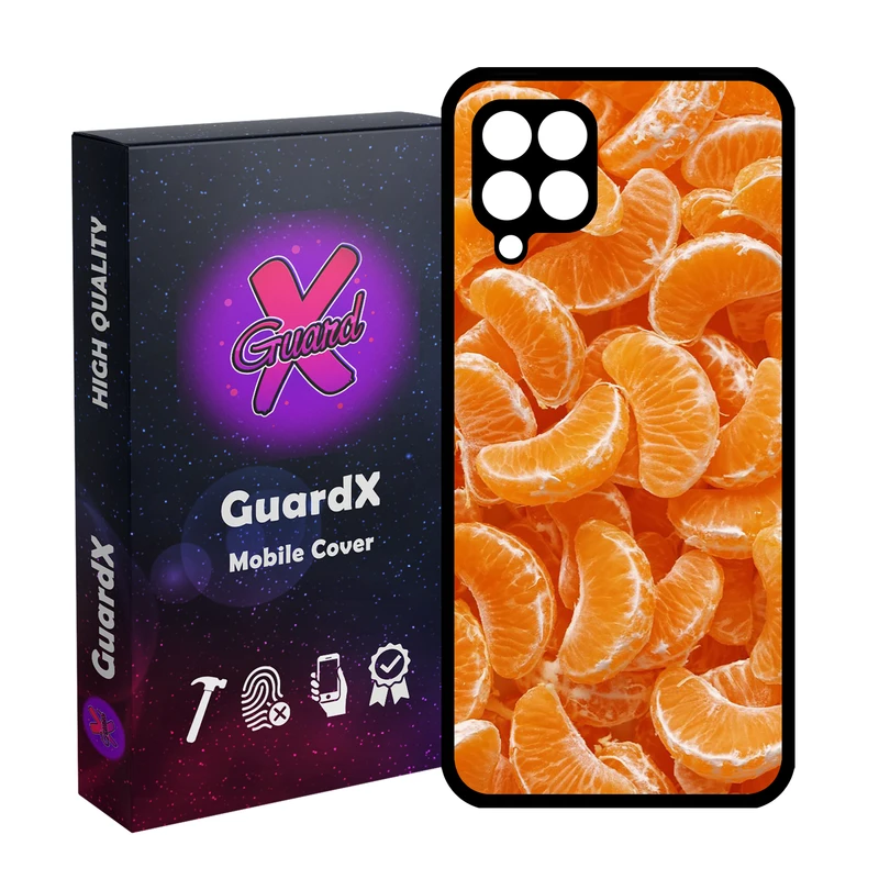 کاور گارد ایکس طرح نارنگی مدل 10985 مناسب برای گوشی موبایل سامسونگ Galaxy A12/M12/F12