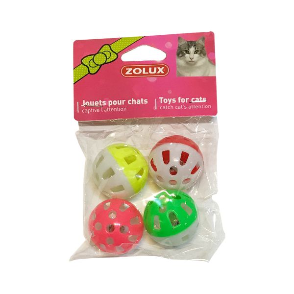 اسباب بازی سگ و گربه مدل توپ بسته 4 عددی
