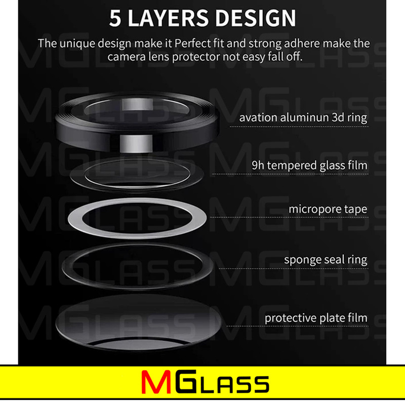 محافظ لنز دوربین ام‌گلس مدل Ring-Metal-MG مناسب برای گوشی موبایل شیائومی Poco X6 Pro
