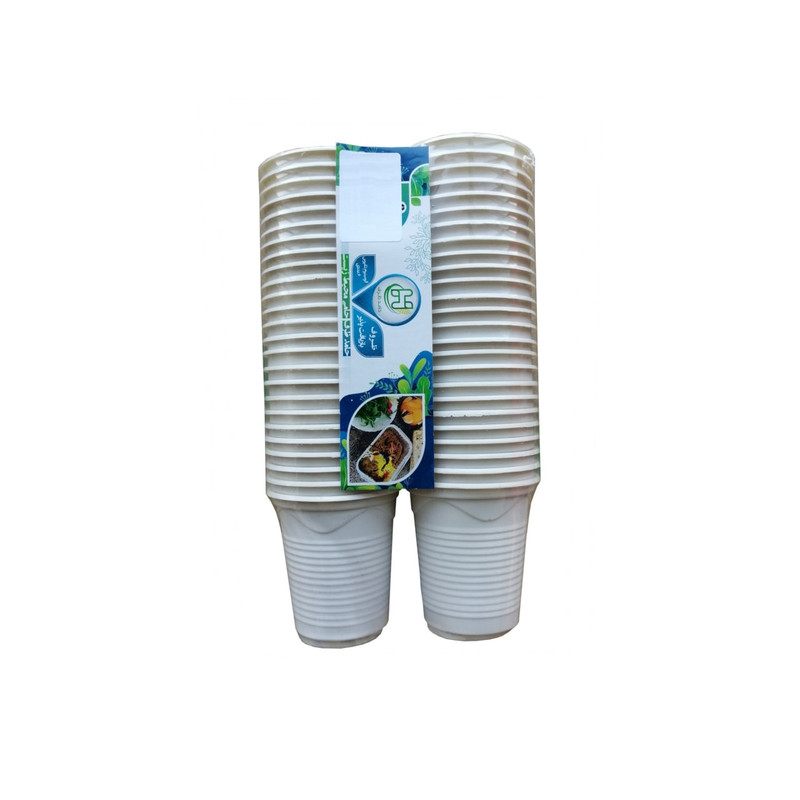 لیوان یکبار مصرف مدل گیاهی HZ بسته 50 عددی