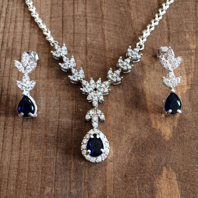 نیم ست نقره زنانه  کد 2065