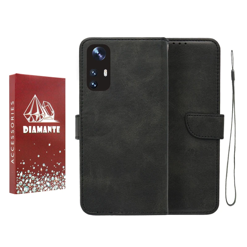 کیف کلاسوری دیامانته مدل Scusa Rd مناسب برای گوشی موبایل شیائومی Mi 12T Pro به همراه بند آویز