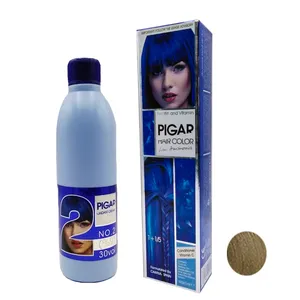 رنگ مو پیگار شماره M10(11.2) حجم 100میلی لیتر رنگ بلوند زیتونی پلاتینه خیلی روشن به همراه اکسیدان نه درصدی حجم 150میلی لیتر