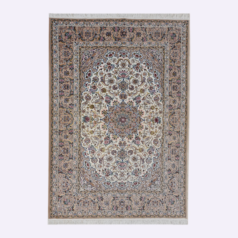 فرش دستبافت چهار متری مدل اصفهان کد 1255